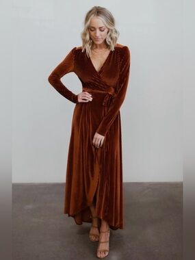 Baltic Born velvet wrap dress